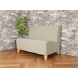 Lesro Ravenna Reception Armless Loveseat in Beige