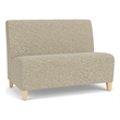 Lesro Ravenna Reception Armless Loveseat in Beige