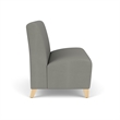 Lesro Ravenna Reception Armless Loveseat in Gray