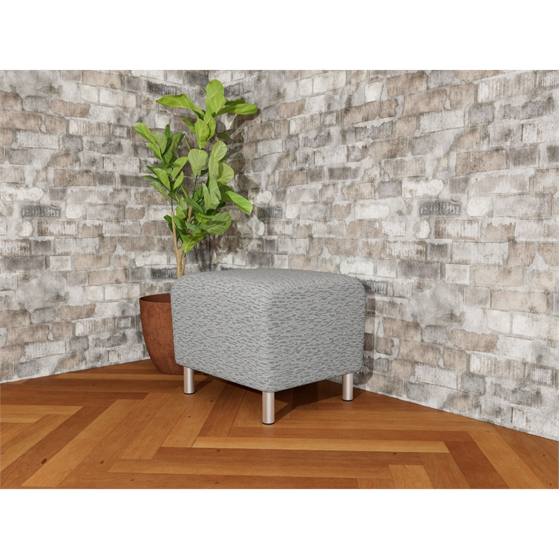 Lesro Ravenna Lounge Reception Ottoman in Gray