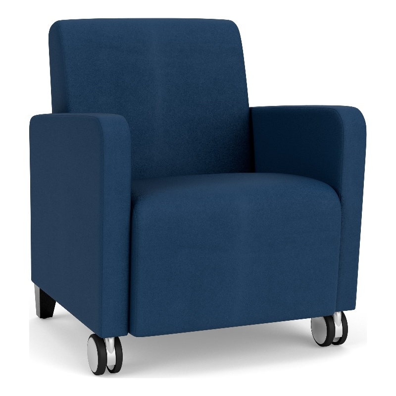 Lesro Ravenna Lounge Reception Guest Chair in Blue
