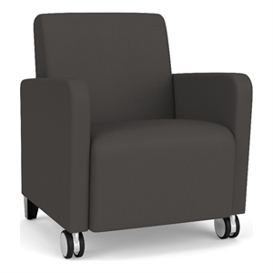 Lesro Ravenna Lounge Reception Guest Chair in Gray