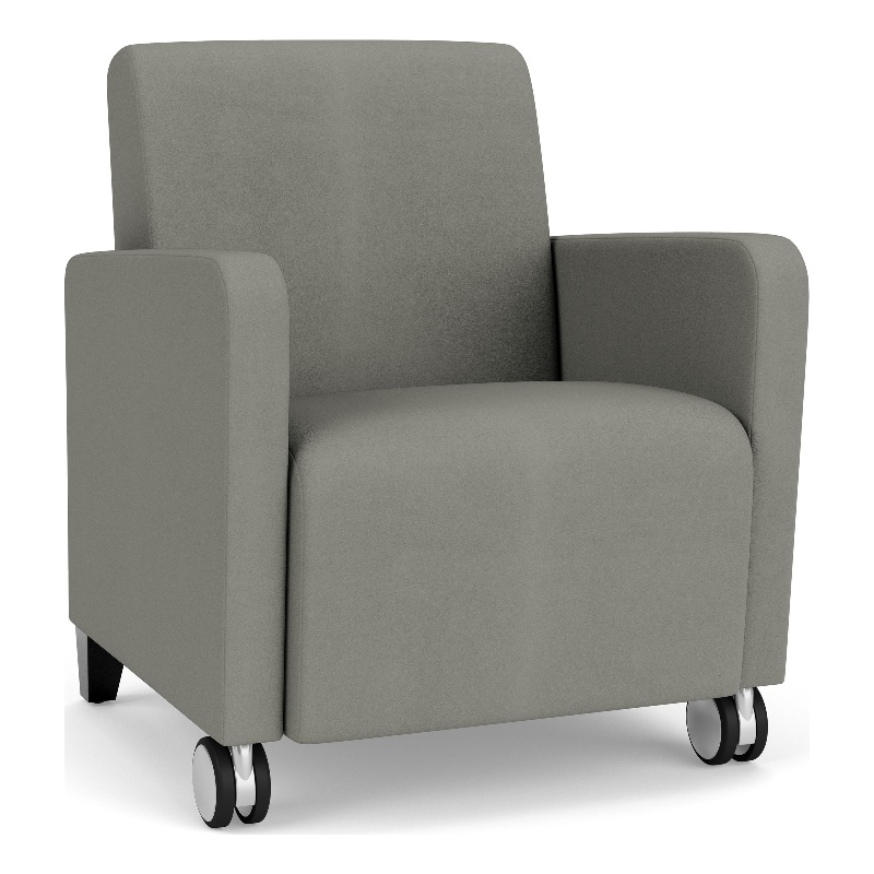 Lesro Ravenna Lounge Reception Guest Chair in Gray