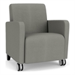 Lesro Ravenna Lounge Reception Guest Chair in Gray