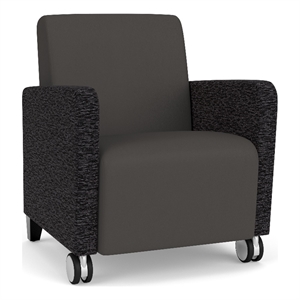 Lesro Ravenna Lounge Reception Guest Chair in Gray