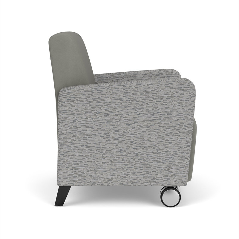 Lesro Ravenna Lounge Reception Guest Chair in Gray