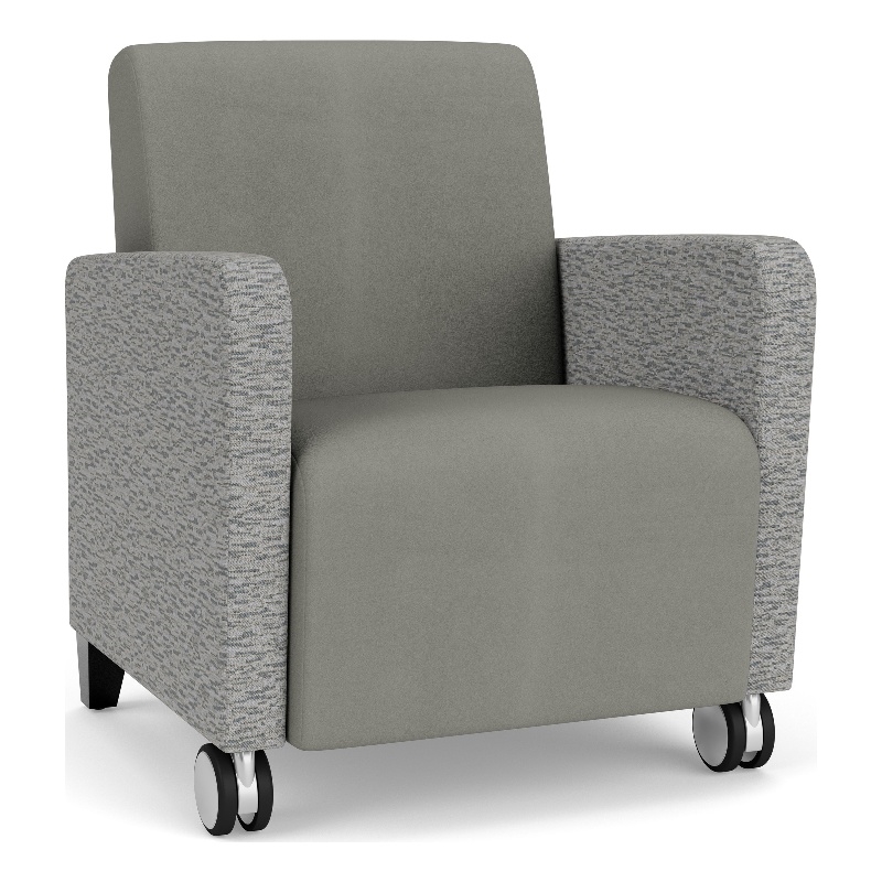 Lesro Ravenna Lounge Reception Guest Chair in Gray