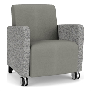 Lesro Ravenna Lounge Reception Guest Chair in Gray