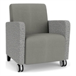 Lesro Ravenna Lounge Reception Guest Chair in Gray