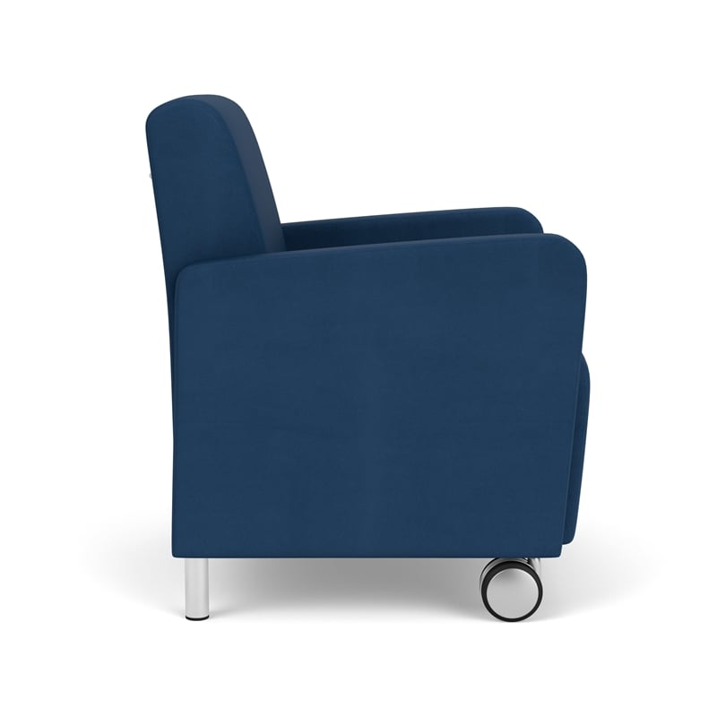 Lesro Ravenna Lounge Reception Guest Chair in Blue