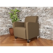Lesro Ravenna Lounge Reception Guest Chair in Brown