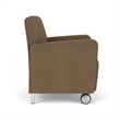 Lesro Ravenna Lounge Reception Guest Chair in Brown