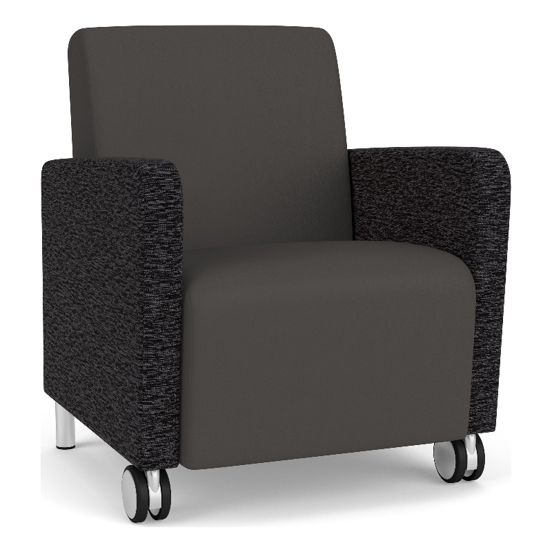 Lesro Ravenna Lounge Reception Guest Chair in Gray