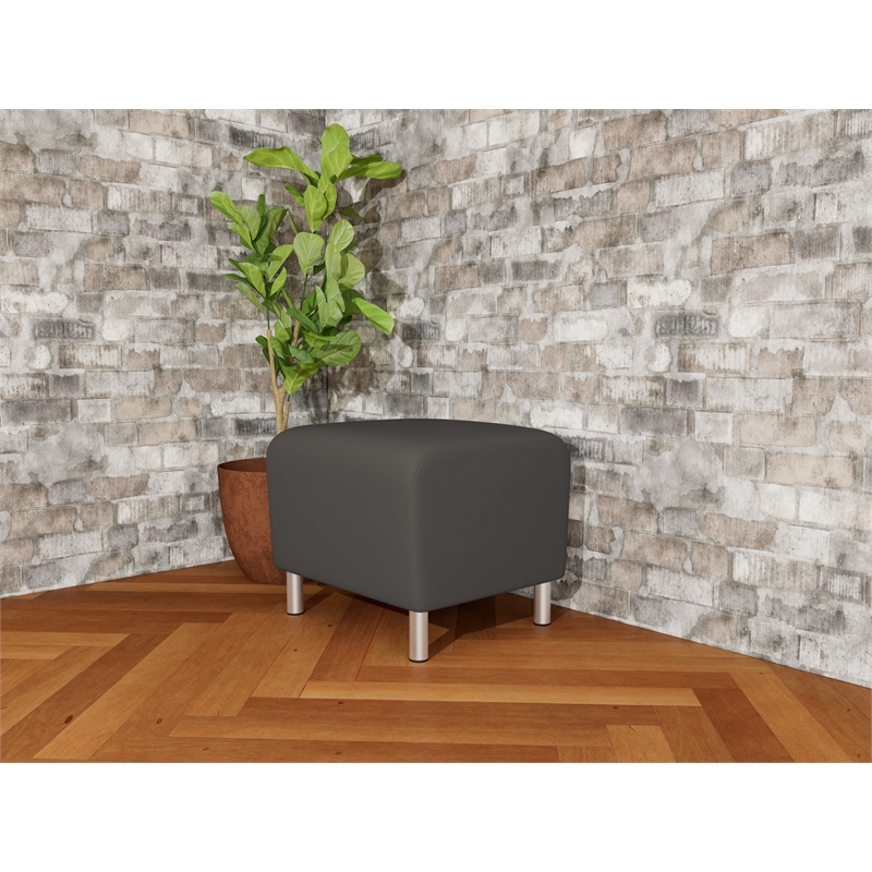 Lesro Ravenna Lounge Reception Ottoman in Gray