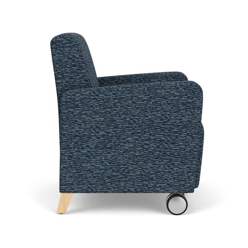 Lesro Ravenna Lounge Reception Guest Chair in Blue