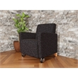 Lesro Ravenna Lounge Reception Guest Chair in Black