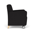 Lesro Ravenna Lounge Reception Guest Chair in Black