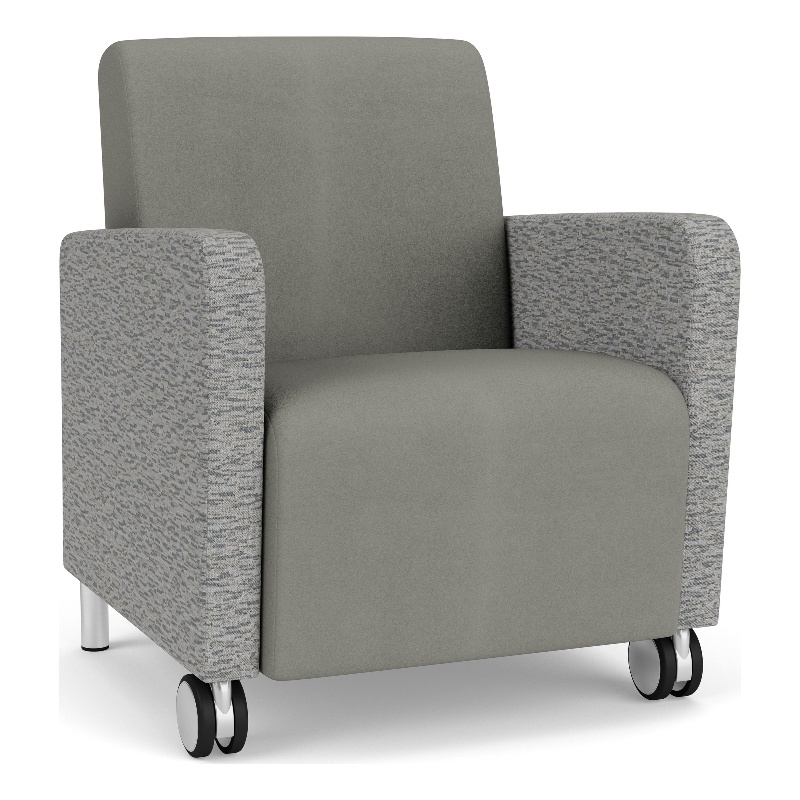 Lesro Ravenna Lounge Reception Guest Chair in Gray