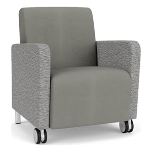 Lesro Ravenna Lounge Reception Guest Chair in Gray