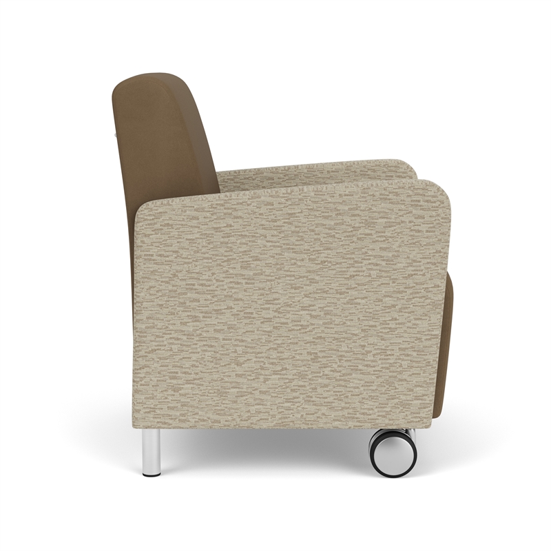 Lesro Ravenna Lounge Reception Guest Chair in Brown