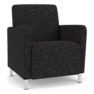 Lesro Ravenna Lounge Reception Guest Chair in Black