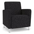Lesro Ravenna Lounge Reception Guest Chair in Black
