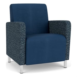 Lesro Ravenna Lounge Reception Guest Chair in Blue