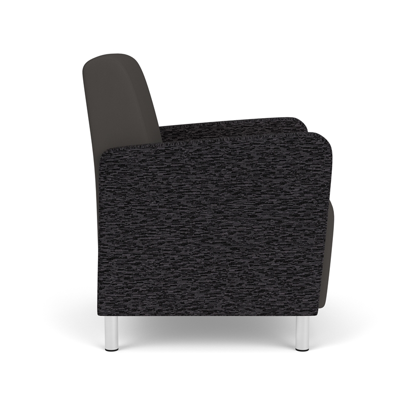 Lesro Ravenna Lounge Reception Guest Chair in Gray