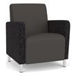 Lesro Ravenna Lounge Reception Guest Chair in Gray