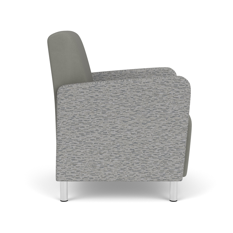 Lesro Ravenna Lounge Reception Guest Chair in Gray