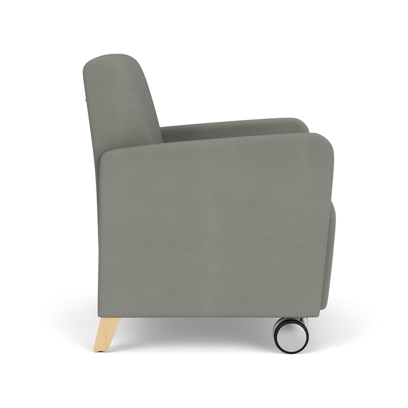 Lesro Ravenna Lounge Reception Guest Chair in Gray