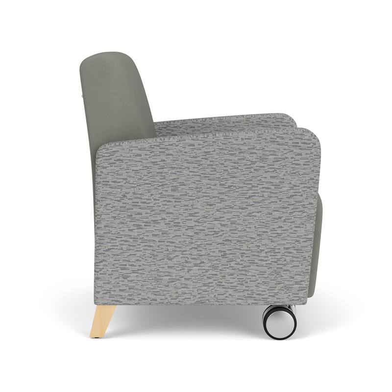 Lesro Ravenna Lounge Reception Guest Chair in Gray
