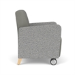 Lesro Ravenna Lounge Reception Guest Chair in Gray