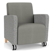 Lesro Ravenna Lounge Reception Guest Chair in Gray