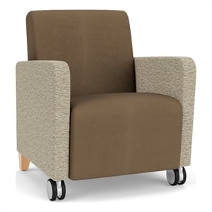 Lesro Ravenna Lounge Reception Guest Chair in Brown