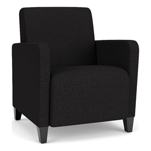 Lesro Ravenna Lounge Reception Guest Chair in Black
