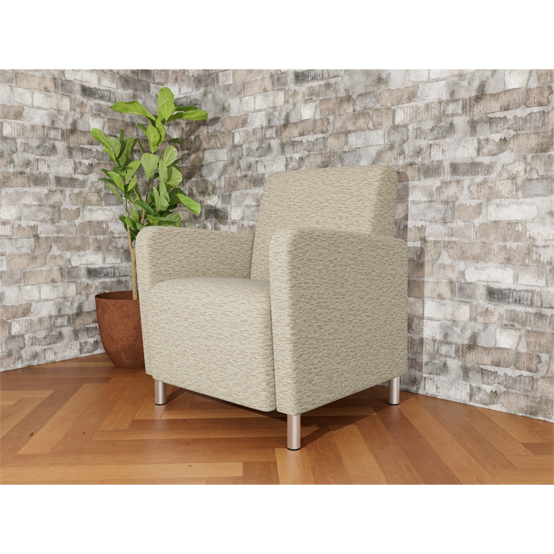 Lesro Ravenna Lounge Reception Guest Chair in Beige