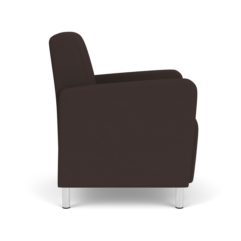 Lesro Ravenna Lounge Reception Guest Chair in Brown