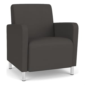 Lesro Ravenna Lounge Reception Guest Chair in Gray