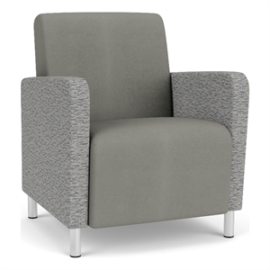 Lesro Ravenna Lounge Reception Guest Chair in Gray