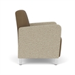Lesro Ravenna Lounge Reception Guest Chair in Brown