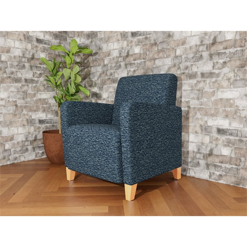 Lesro Ravenna Lounge Reception Guest Chair in Blue