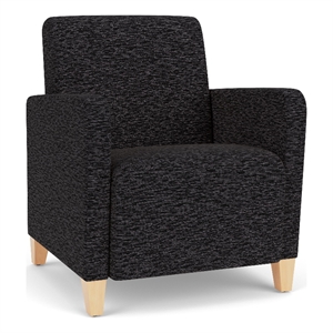 Lesro Ravenna Lounge Reception Guest Chair in Black