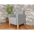 Lesro Ravenna Lounge Reception Guest Chair in Gray