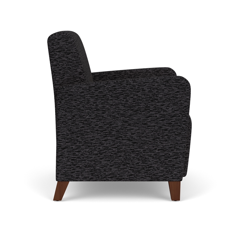 Lesro Ravenna Lounge Reception Guest Chair in Black