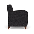 Lesro Ravenna Lounge Reception Guest Chair in Black