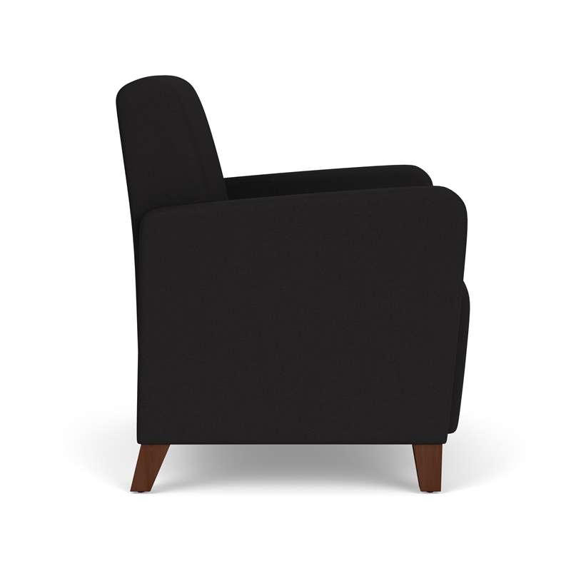 Lesro Ravenna Lounge Reception Guest Chair in Black