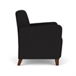 Lesro Ravenna Lounge Reception Guest Chair in Black