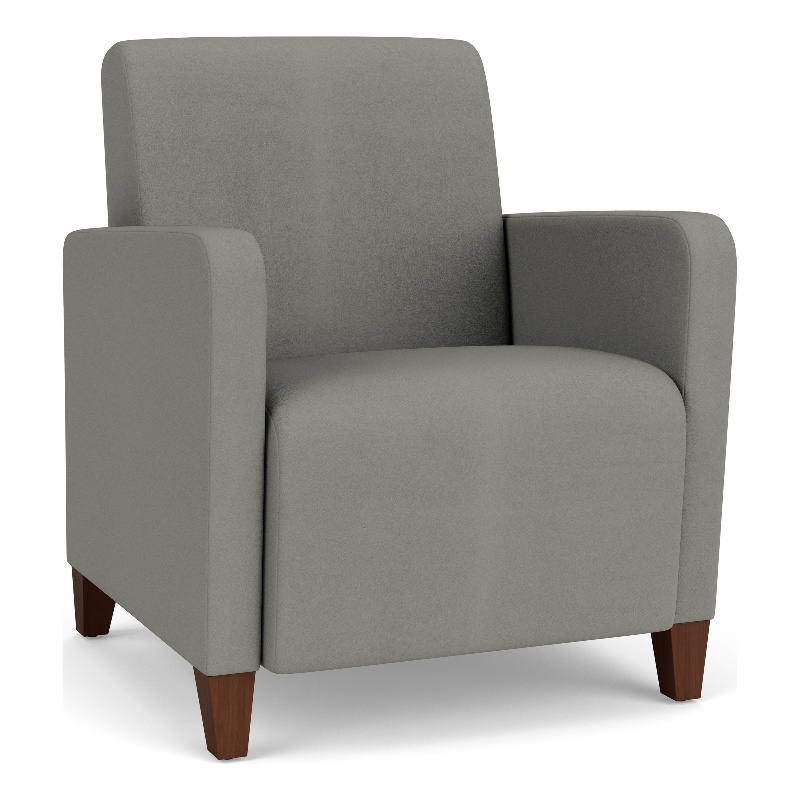 Lesro Ravenna Lounge Reception Guest Chair in Gray