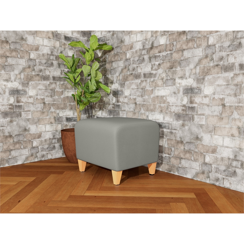 Lesro Ravenna Lounge Reception Ottoman in Gray